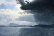 Albert Bierstadt Approaching Thunderstorm on the Hudson River France oil painting artist